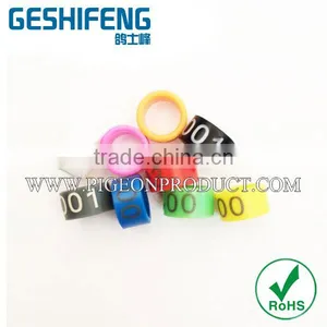 Colorful Plastic Racing Pigeon Ring ,canary Bird Band,sparrow Ring thumbnail-5