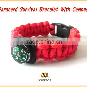 Paracord Survival Bracelet With Compass thumbnail-1