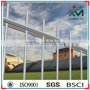 Outdoor Metal Fence, Double Top Rails Metal Fence thumbnail-1
