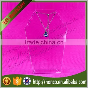 Cheap Price Acrylic Necklace Display Jewelry Stand Rack thumbnail-1