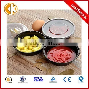 8oz Black Small Plastic Sauce Container thumbnail-1