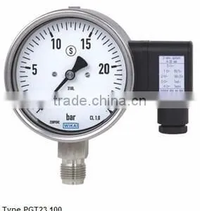 IntelliGAUGE Bourdon Tube Pressure Gauges With Electrical Output Signal Stainless Steel, Safety Case Version Type PGT23.100 thumbnail-1