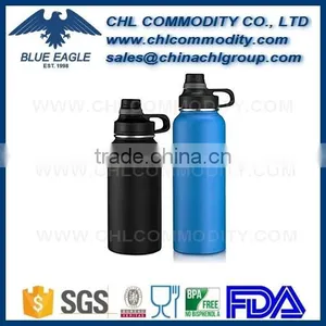 40 Ounce Insulated Stainless Steel Vacuum Water Bottle With Copper Technology and Rubber Grip thumbnail-4