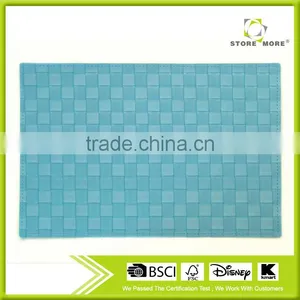 Kitchen Placemat Multi Colored PP Placemats, Solid Red thumbnail-5