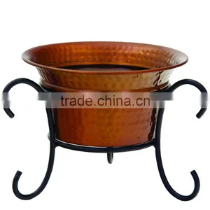Copper Planters With Hammered Finish ,assorted Sizes and Shape Availabe Customised Feature thumbnail-6