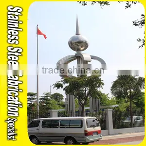 Garden Sculpture Stainless Steel Statue Sculpture Abstract thumbnail-3