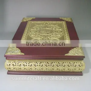 Handmade Metal Small Size Quran Box Islamic Wedding Favors thumbnail-1