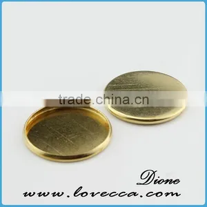 Gold Color DIY Metal Setting,DIY Jewelry Cameo Jewelry Settings,Metal Charms for Glass Setting thumbnail-1