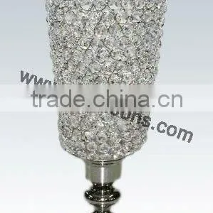Crystal Candle Holder With Metal Stand for Wedding Decor thumbnail-2