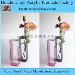 China Manufacturer Wholesale Acrylic Rectangular Glass Vase thumbnail-6