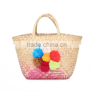 Wholesales Woman Tote Bag, Seagrass Handbag thumbnail-1