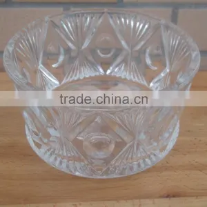 Clear Glass Candle Bowl Cup thumbnail-1