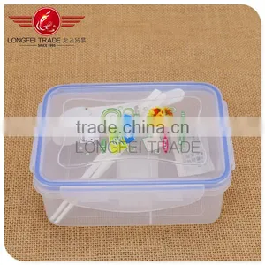Cheap Plastic Lunch Box / Rectangle Bento Lunch Box / Student Lunch Box thumbnail-1