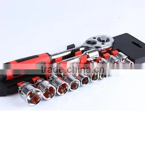 27pcs 19pcs 12pcs Socket Wrench Set Ratchet Wrench Socket Set 1/2 3/8 1/4 Driver Set thumbnail-5