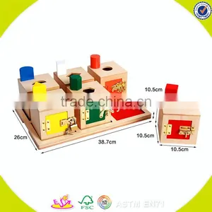 2017 New Design Children Educational Blocks Box Wooden Best Montessori Toys W12F002 thumbnail-4