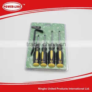 4pc CRV Screwdriver Hand Tools Set and Crowbar thumbnail-1