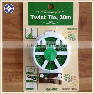 Green Twist Tie Garden Supplies Twist Tie Plant Tie Made in China thumbnail-1