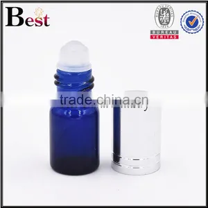 2017 Hot New Products Cosmetic 3ml Mini Blue Fragrance Perfume Bottle Roll on Silver Aluminum Cover Bottle Perfume thumbnail-2