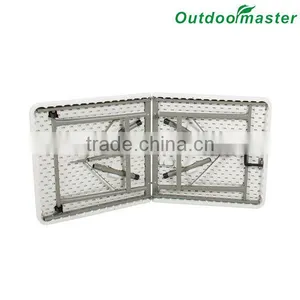 Patio Portable Picnic Cheap White Steel Folding Dining Plastic Table thumbnail-4