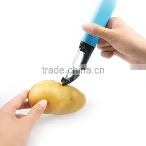 Amazon Selling Custom Color OEM Quality Potato Peeler With Silicone Handle thumbnail-1