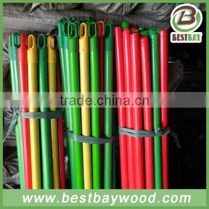 Monthly Hot Sale 20 Containers Single Color PVC Coated Wooden Broom Handle/mop Sticks thumbnail-5
