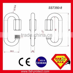 CE EN354 Load 25kN Stainless Steel Quick Link thumbnail-1