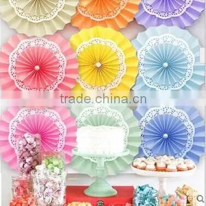 Colorful Wedding Party Decorations Paper Honeycomb Fan Wholesale thumbnail-3