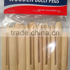 Wooden Dolly Peg Cloth Hanging Pegs DIY Kids Handcrafts Peg thumbnail-1
