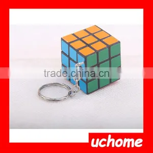 UCHOME Wholesale PVC And Metal Small Puzzle Magic Cube Keychain thumbnail-3
