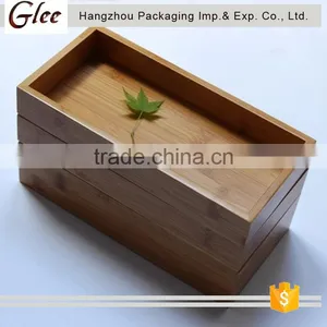 Wholesale Superior 100% Natural Bamboo Storage Box For Serving The Goods thumbnail-1