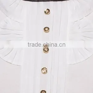 2015 Spring Latest Elegant New Model Fashion Round Neck Pullover Summer Blouses for Women thumbnail-3