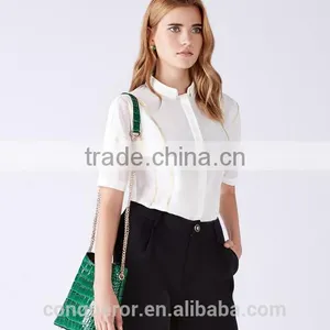 Hot 2015 Cotton Shirt With Taps Casual Woman Wear WMST03 thumbnail-1