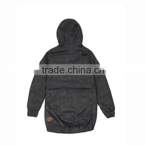 High Quality Customized Long Sleeve Zipper 100% Polyester Blue Winter Women Coat thumbnail-2