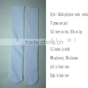 100 Polyester Socks Sublimation Blank Polyester Socks thumbnail-1
