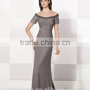 2 Colors Cap Sleeve Chiffon Full Lenth Beautiful Night Gowns Long thumbnail-1