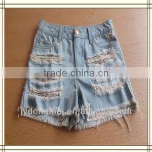 2012 Women Latest Fashion Shining Blue Hot Pants thumbnail-1