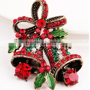 Zm53211a 2016 Christmas Decoration Wholesale Beautiful Diamond Brooch for Festival thumbnail-1