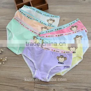 2017 New Cartoon Monkey Printing Underwear Young Girls Cotton Comfortable Pants thumbnail-4