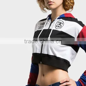 Women Stripe Hoddies Sexy Sportswear thumbnail-3