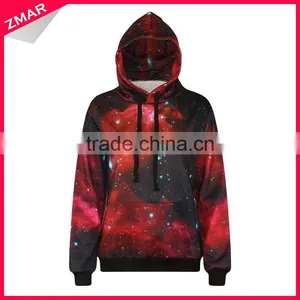 OEM Custom Wholesale Sublimation Printed 3D High Quality No Zipper Hoodie Jacket thumbnail-1