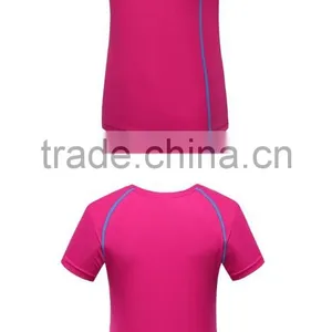 Hot Sale Plain Women/ladies Blank 100%polyester Sport Dry Fit Summer T-shirts thumbnail-2