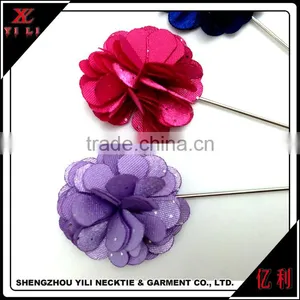 Flower Men Suit Lapel Pin For Wedding Prom Party Groomsman Brooches thumbnail-2