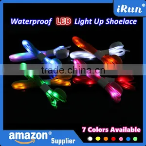 High Quality Nylon LED Shoe Laces - Party Led Flashing Cheerful Lighting Shoelace - Light Up Orange Glowing LED Shoelaces thumbnail-4