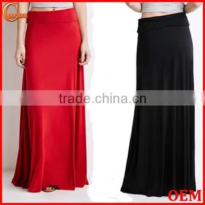 Latest Elegant Design Classic Fold-over Long Skirt/long Maxi Dress thumbnail-1