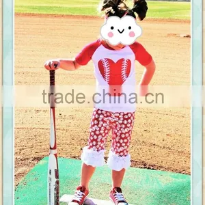 Baseball Girls Clothing Set 2017 Girls Boutique Sets Spring Summer Toddler Girl Spring Boutique thumbnail-1