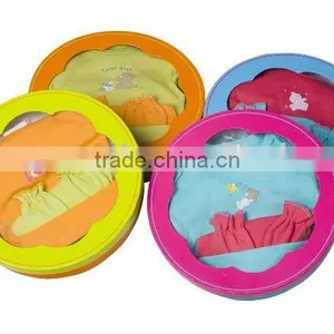 Baby Round Shape Box 3pcs/baby Garment/baby Clothing thumbnail-1