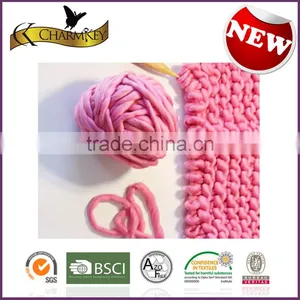 Charmkey Hot Sale Iceland Yarn Acrylic Roving Yarn Polyester Blended Yarn From China thumbnail-1