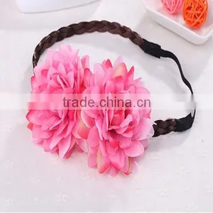 Hawaii Flowers Wig Hairband Wreath Hair Hoop Beach Bohemian Hairpin Fashion thumbnail-4