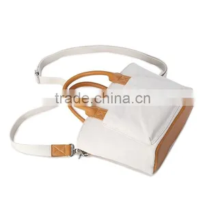 New Arrival Wholesale Women Canvas Bag Shoulder and Rope Handle Beach Bag thumbnail-1
