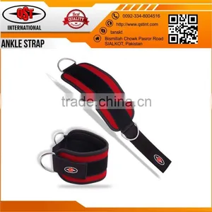 Gym Weight Lifting D Ring Ankle Straps Cable Attachment Strap Fitness Exercise thumbnail-3